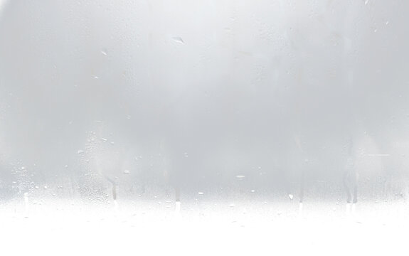 Foggy screen effect transparent with dew drops on the glass, png for overlay, modern
