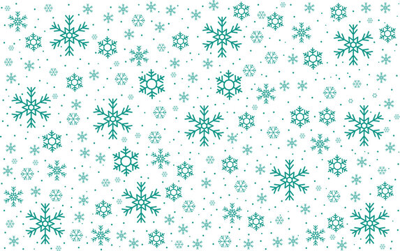 Xmas celebration concept with snowflakes scattered on the screen, transparent png concept, christmas, winter, new year