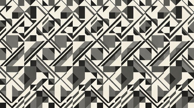 seamless pattern with geometric shapes