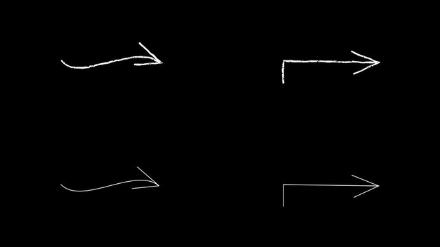 premium stock video highlights a sharp zig-zag, right-angle corner, stepped pointer, and dashed arrows. is a must-have resource for UI motion graphic design and modern web layouts.