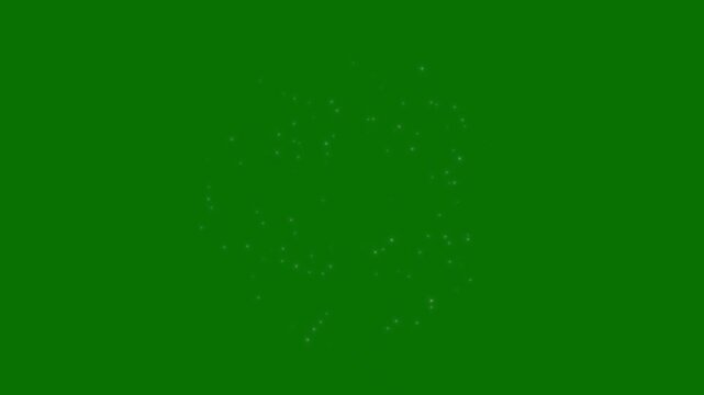 Magic sparkles glitter blast stars, fairy dust wand glitter stars trail transition, glowing twinkling glitter star, on green screen background 4k video, glitter magic tail sparkling