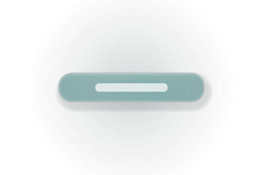Glass social auth button with platform logo area. Isolated transparent PNG glassmorphism UI overlay for Photoshop and video.