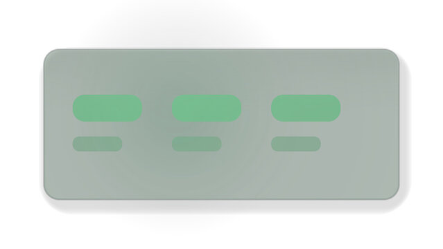 Glass tooltip floating block with arrow pointer. Isolated transparent PNG glassmorphism UI overlay for Photoshop and video.
