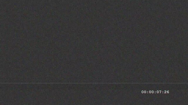 Retro analog glitch texture with video player interface and old television static