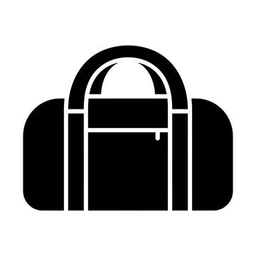duffle bag glyph icon