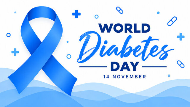  World Diabetes Day Awareness Banner Vector   