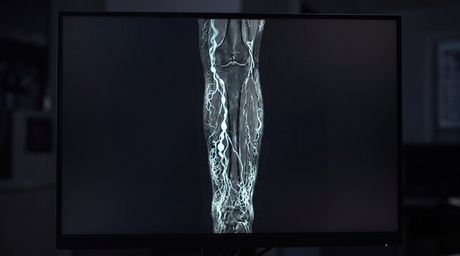 MR Lymphangiography MRL Scan Showing Dilated Vessels