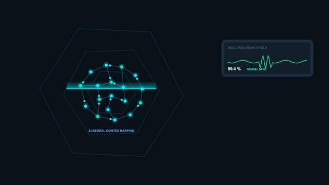 Digital Neural Cortex Mapping Interface with Data Visualization and Network Connectivity Metrics for Advanced Artificial Intelligence Systems