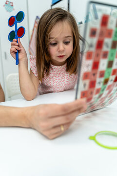 Child Reading Eye Chart