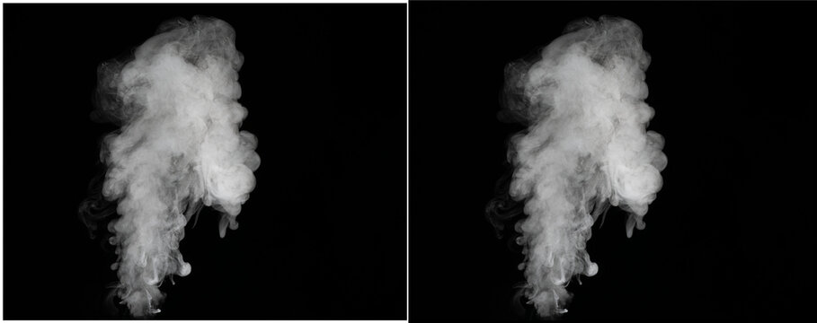 Isolated transparent cloud smoke vapor graphic element for digital