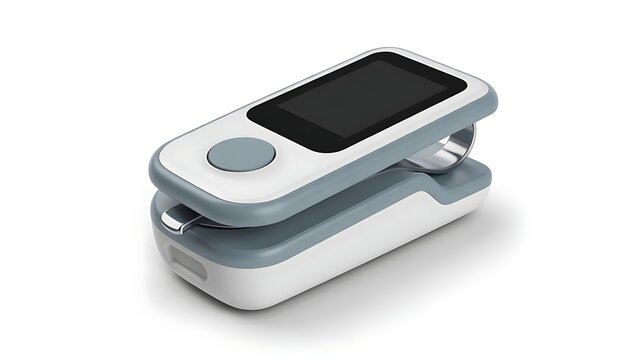 Modern portable digital pulse oximeter for measuring blood oxygen saturation and pulse rate at home