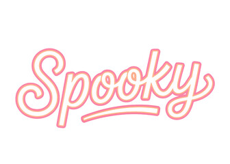 Spooky typography word art isolated on transparent background for Halloween holiday graphic design projects © Mohammad
