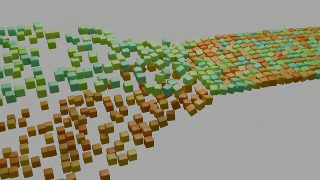 Colorful Cubes Sorting and Separating into Organized Streams
