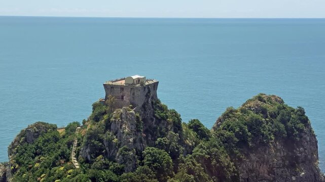 Capo Di Conca Tower Amalfi Coast Italy Historic Coastal View