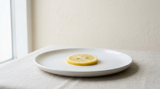 Fresh Fried Egg on a White Plate, Simple and Healthy Breakfast Meal Featuring Protein-Rich Eggs for Everyday Home Cooking and Nutritious Cuisine