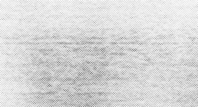 Black and white halftone dot pattern texture, abstract monochrome background, with varying density, of small circular, stippling points