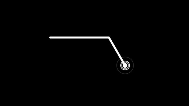 HUD call out elements pack animation on black background. Call Out on black background a callout for text Hitch style tech HUD element with successful.4k motion..