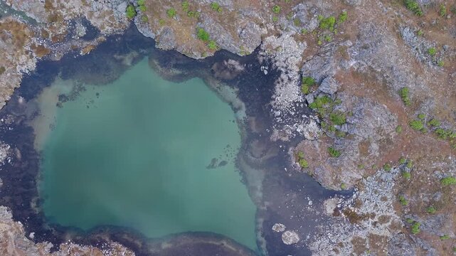 Aerial View of Alpine Lake in Daocheng Yading, Sichuan