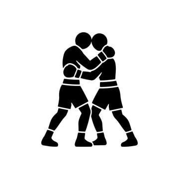 Two Boxers Clinching Icon