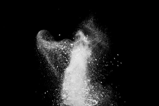 High Speed White Powder Burst Texture