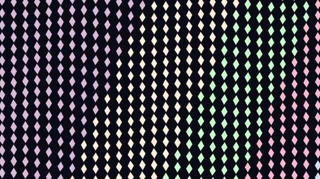Glowing diamond pattern moving across abstract digital background