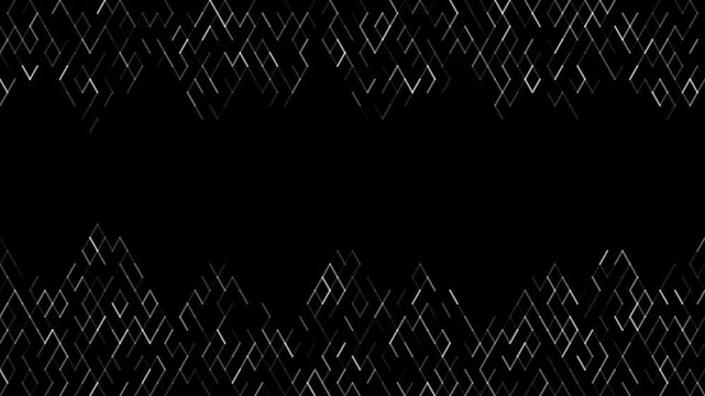 Seamless loop motion background (7s total: 1.5s fade, 4s seamless loop, 1.5s fade) featuring diagonal grid mountain wave pattern for tech background editing