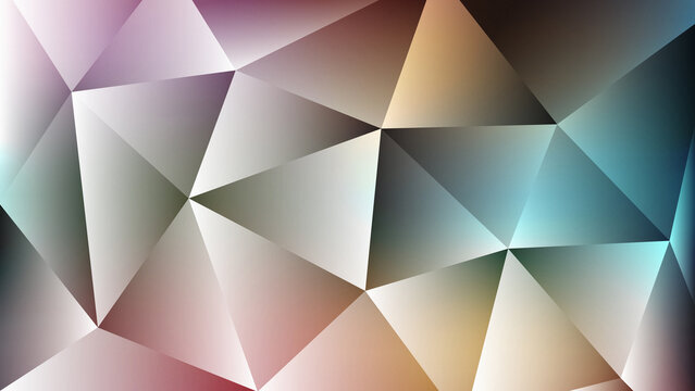 Stunning low poly geometric triangle background with smooth color transitions and grainy aesthetic for modern digital art projects websites and creative branding designs