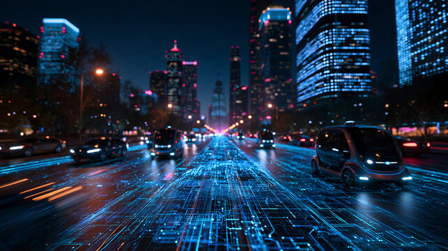 Autonomous Electric Vehicles Driving on Smart City Digital Road