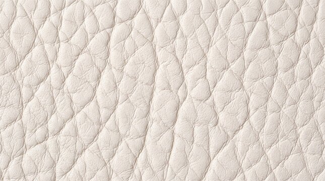 White Leather Texture Background with Natural Grain