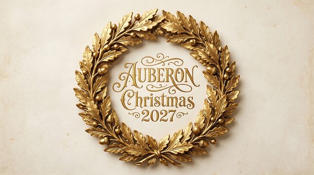 Thanksgiving wreath with festive text on a neutral cream background