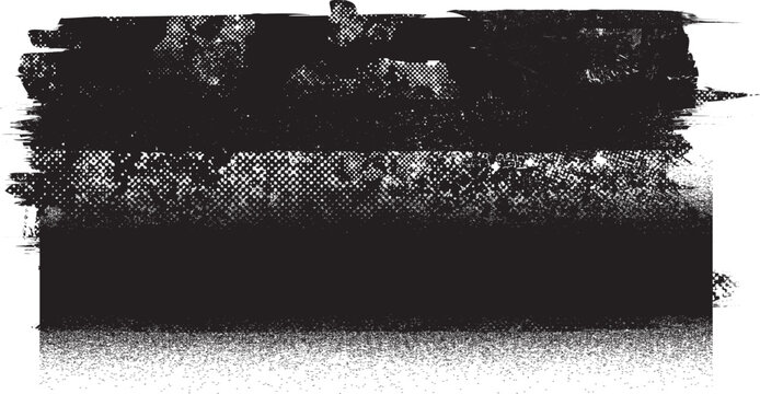 Glitch distorted geometric shape . Noise destroyed background . Trendy defect overlay texture . Glitched collage .Grunge textured . Distressed effect .Vector shapes with stripes screen print texture