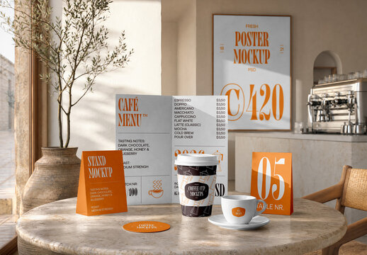 Cafe Branding Pack Mockups