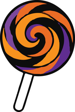 vector illustration of a lollipop