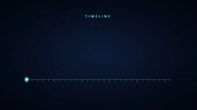 Digital timeline video clip featuring the year 2000. Glowing blue interface numbers with countdown animation. Stock footage for history projects