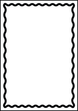 Double Wavy Decorative Border Vector Illustration for Elegant Stationery Designs