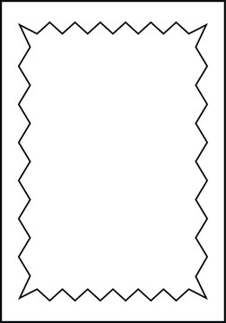 Zigzag Decorative Border Vector Illustration for Modern Labels and Packaging