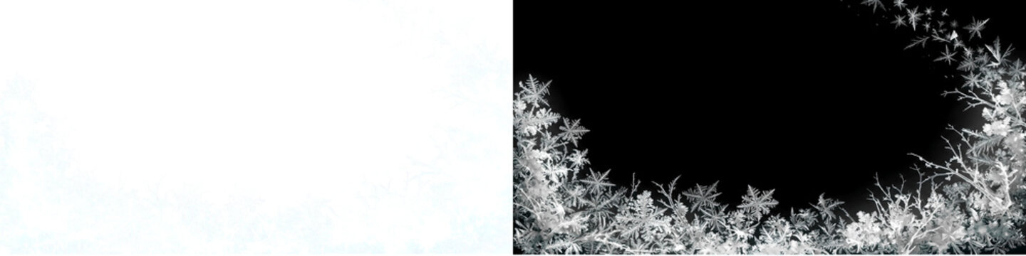 Frosted Glass Ice Border VFX Overlay Element Template for Compositing