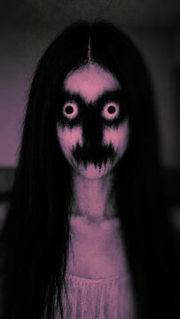 Scary horror woman, Spooky face, Halloween Wallpaper