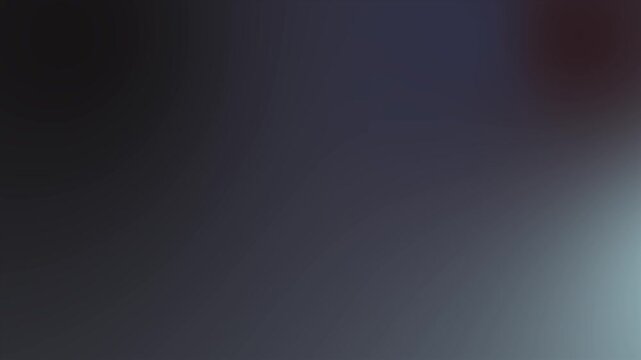 Glowing gradient sphere with blue yellow and red colors as a seamless loop animation, abstract radiant orb background for music video, broadcast and creative content 16:9