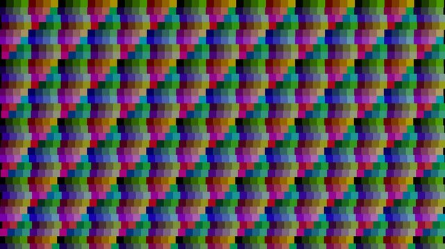 Broadcast advanced datamosh video compression glitch with macroblock pixel vector displacement and chroma tear.
