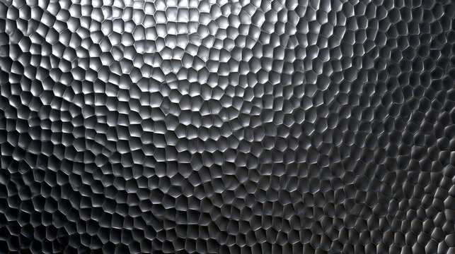 Hammered Metal Texture with Hexagonal Dimpled Pattern Background