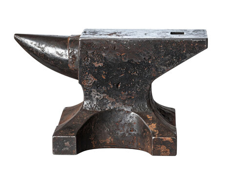 Anvil heavy metal tool used for forging iron and shaping hot steel in a traditional blacksmith workshop metalworking craft project