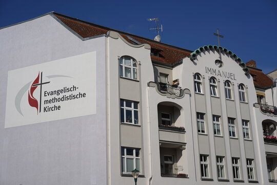 Au&szlig;enaufnahme der Immanuelkirche (Evangelisch-methodistische Kirche) in Eberswalde am 07.10.2026