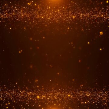 横へ転がる琥珀色の粒子 シームレスループ動画背景 1:1 4K