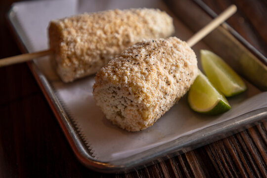 Elote with lime