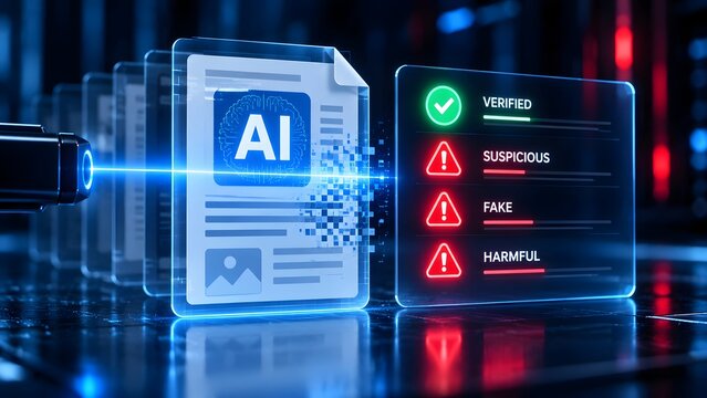 Futuristic laser scanning digital document for automated fraud detection and cyber security verification