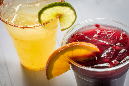 cocktails in to-go cups