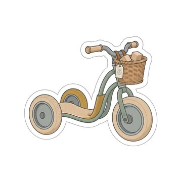 vintage bicycle vector illustration