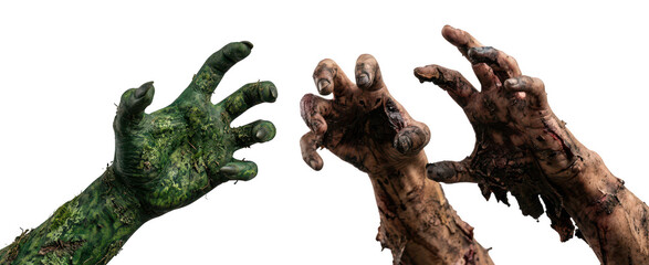 Creepy monster hands reaching out for horror © Nasima 