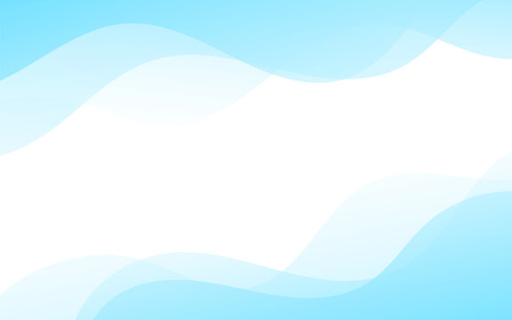 Soft Abstract Light Blue Wavy Background with Smooth Gradient Flowing Shapes